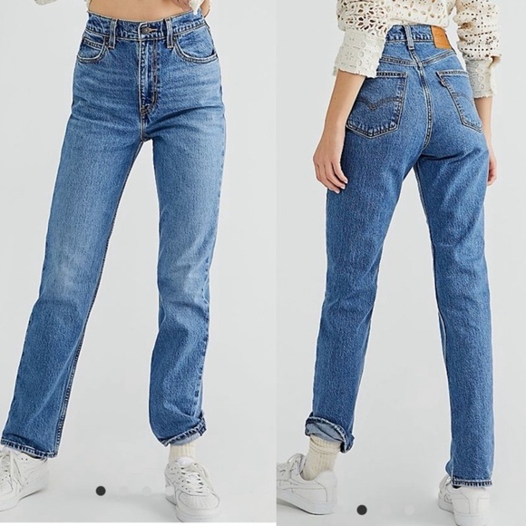 Levi’s 70’s High Slim Straight Denim Jeans Size 20W Women’s - Picture 1 of 7